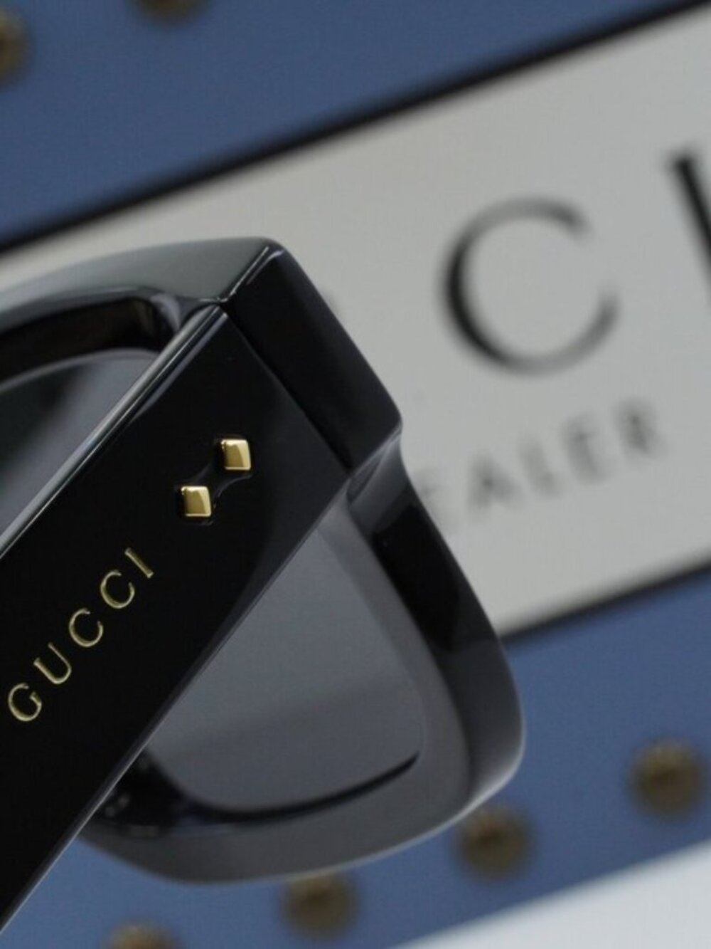 Gucci GG1085S 001 Square Sunglasses - Black/Grey - Picture 8 of 11